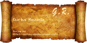 Gurka Rezeda névjegykártya